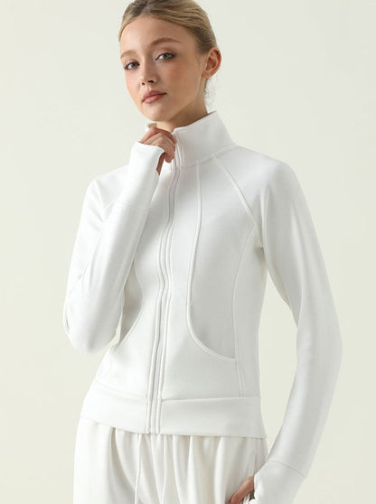 Damen Zip-Jacke Stehkragen Wasserdicht