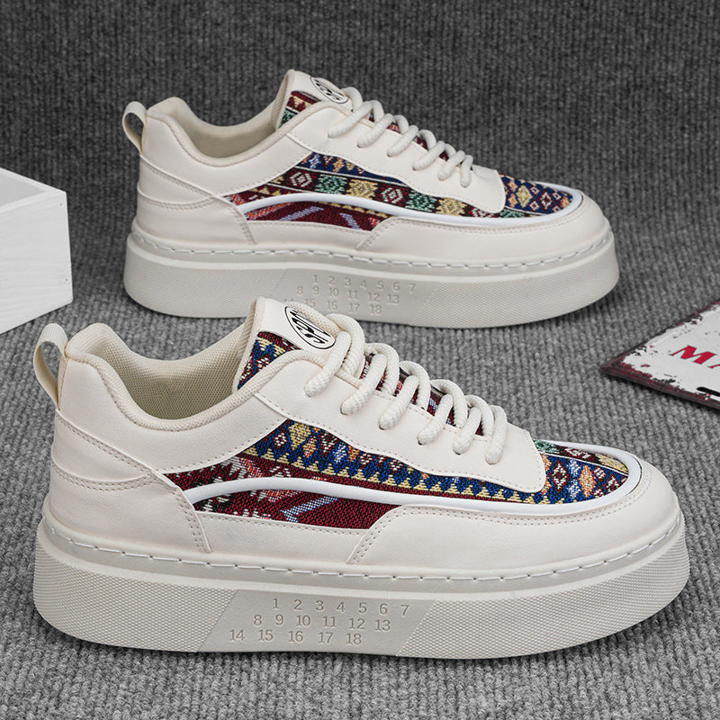 Damen Plateau Sneaker Bequem Weiß - Norvielle