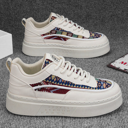 Damen Plateau Sneaker Bequem Weiß - Norvielle