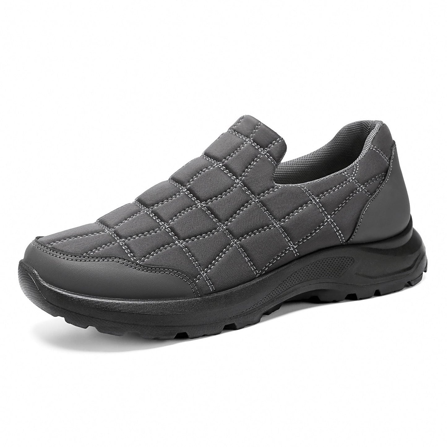 Damen Sneaker Bequem Slip-On Weiches Leder