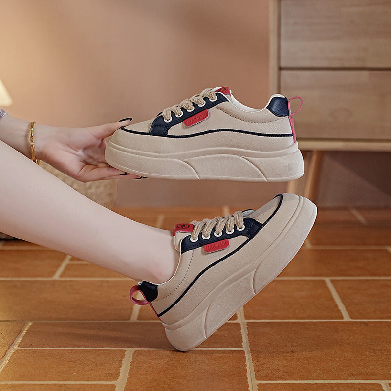 Damen Plateausneaker Hoch Bequem