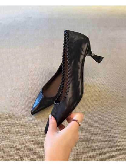 Damen High Heels Spitze Riemen Elegant