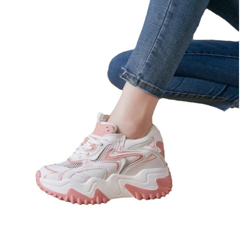 Damen Sneaker Chunky atmungsaktives Mesh