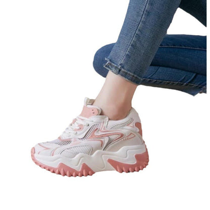 Damen Sneaker Chunky atmungsaktives Mesh