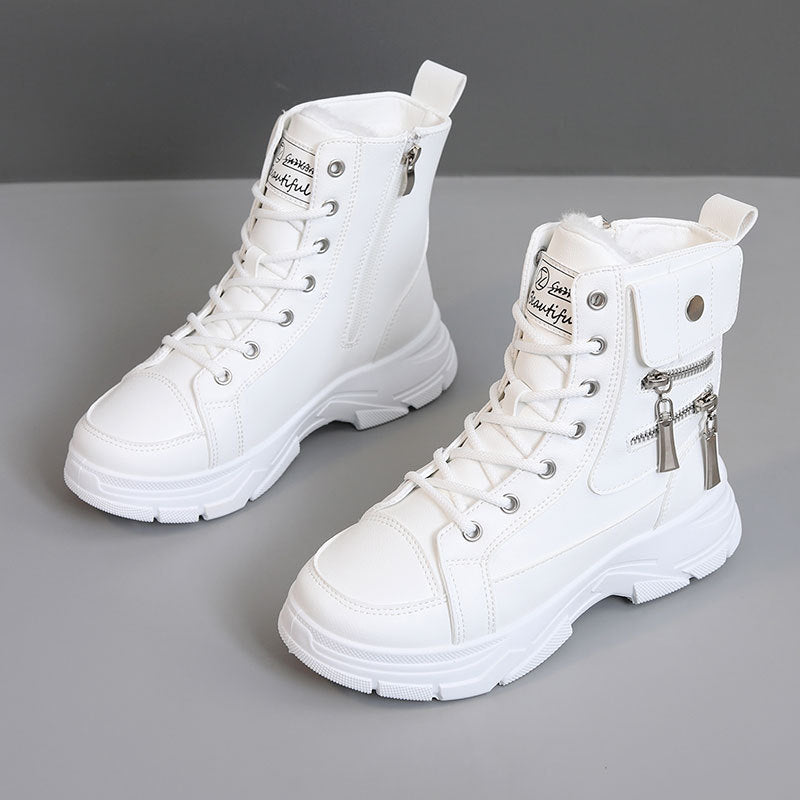Damen Hochsneaker Mit Reißverschluss Komfortabel