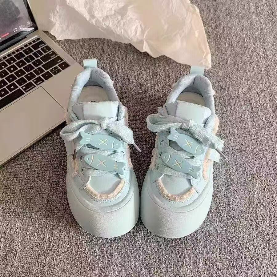 Damen Sneaker Sportlich Elastisch Weiches Innenfutter