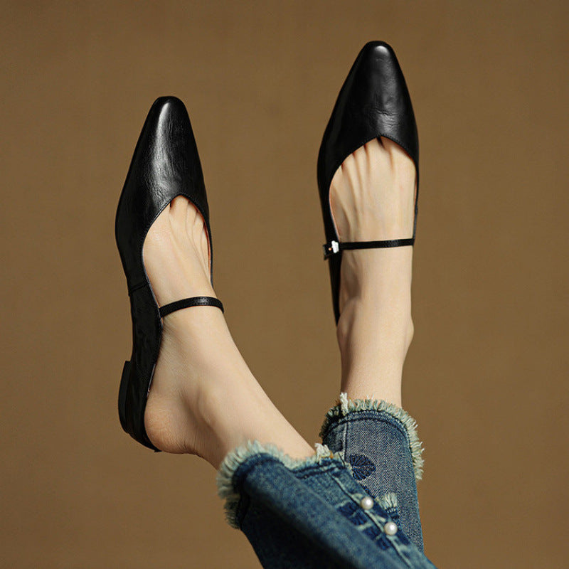 Damen Leder-Slipper Echtleder Bequem