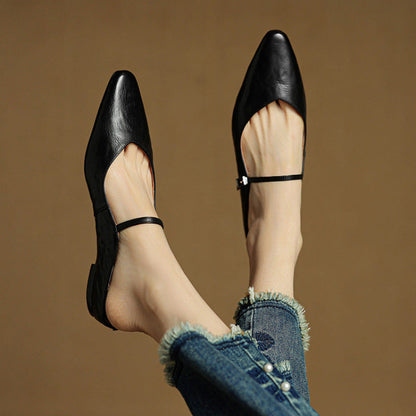 Damen Leder-Slipper Echtleder Bequem