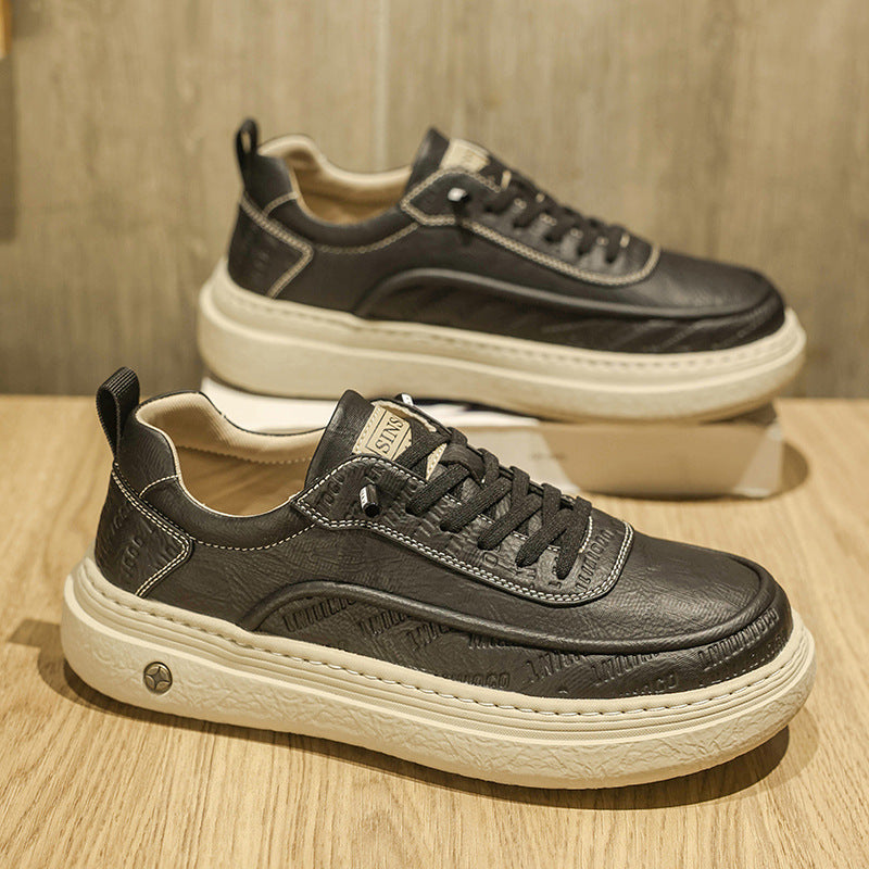 Damen Sneaker Leder Bequem Laufsohle Dämpfung