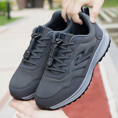 Damen Sneaker Schnellverschluss Sportlich Schwarz - Norvielle
