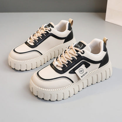 Damen Chunky Sneaker Plattform Bequem Laufsohle