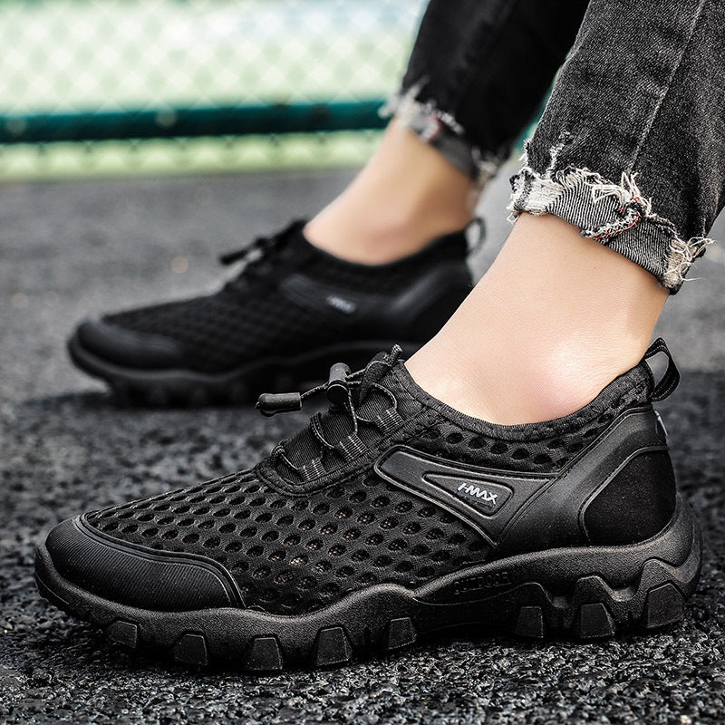 Damen Wanderstiefel Leicht Atmungsaktives Mesh Schwarz - Norvielle