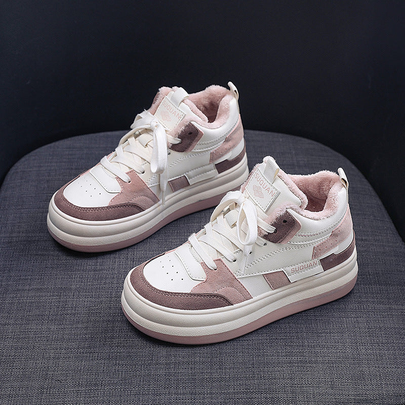 Damen Sneaker Chunky Strapazierfähig Bequem