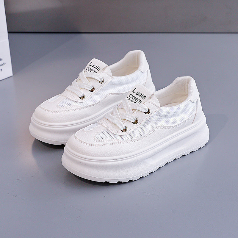 Damen Sneaker Chunky Atmungsaktiv Bequem Weite Passform