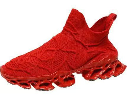 Damen Sneaker Strick Rutschfest Komfortabel