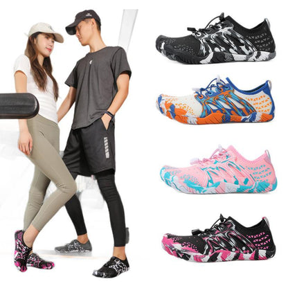 Damen Laufschuhe Wasserfest Schnellschnürsystem Rutschfest