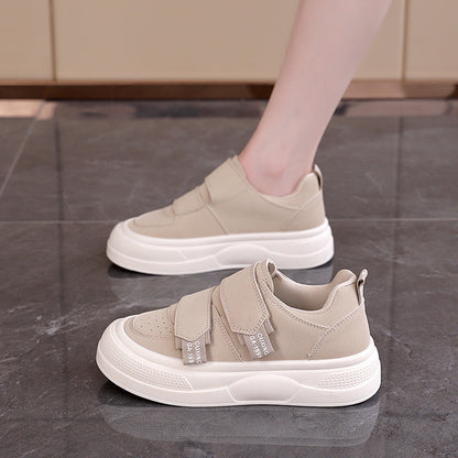 Damen Plattformsneaker Klettverschluss Modern