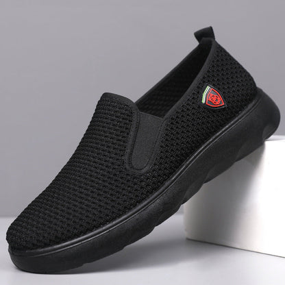 Damen Slip-On Sneaker Atmungsaktives Material Komfortschuhe