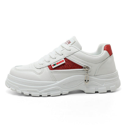 Damen Chunky Sneaker Glitzer Robust
