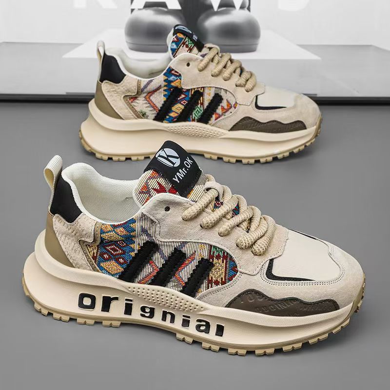 Damen Sneaker Bequem Modisch Stickerei Schwarz - Norvielle