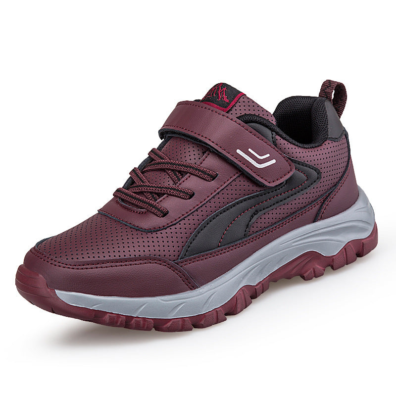Damen Sneaker Sportlich Atmungsaktives Mesh Velcro Schuhe