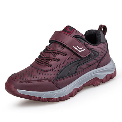 Damen Sneaker Sportlich Atmungsaktives Mesh Velcro Schuhe