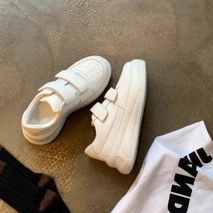 Damen Sneaker Gepolstert Klettverschluss Schwarz - Norvielle