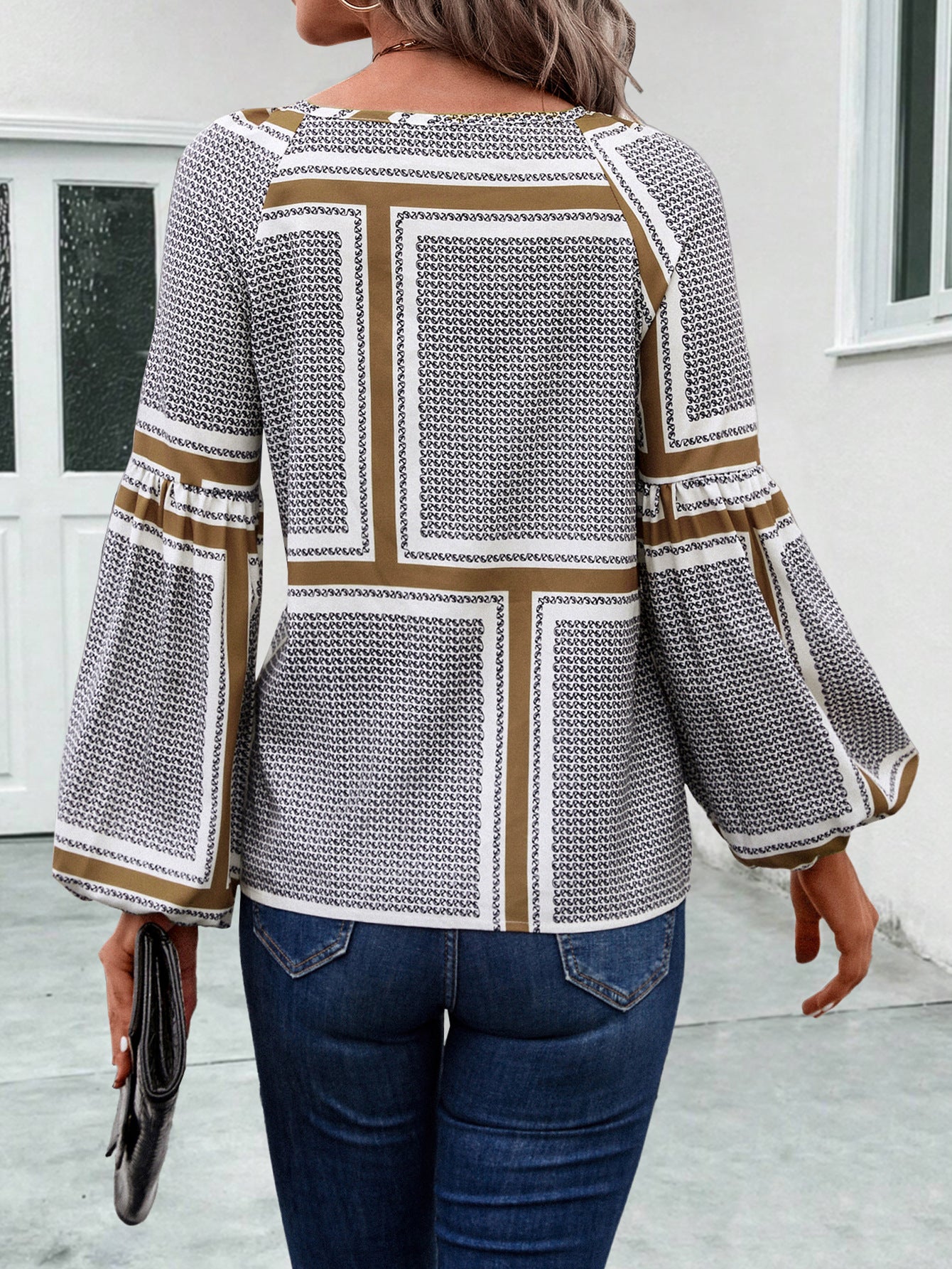 Damenbluse Rüschen Modern Elegant