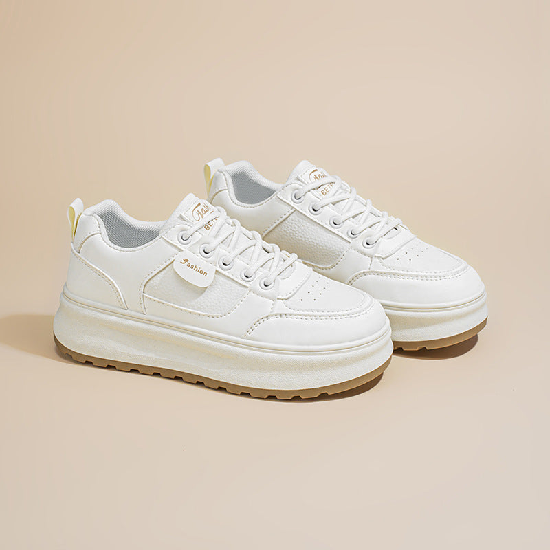 Damen Plattform Sneaker Sportlich Bequem