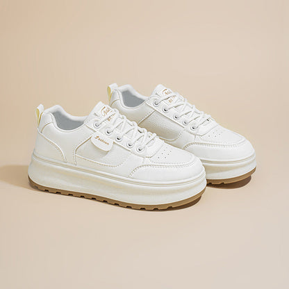 Damen Plattform Sneaker Sportlich Bequem
