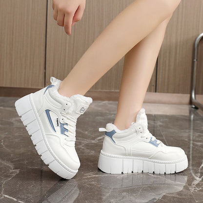 Damen High- Sneaker Warmes Fleece-Innenfutter