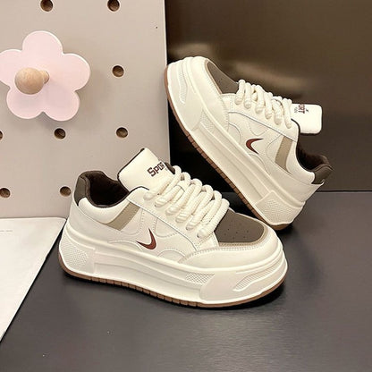 Damen Plattform Sneaker Hoch Modisch