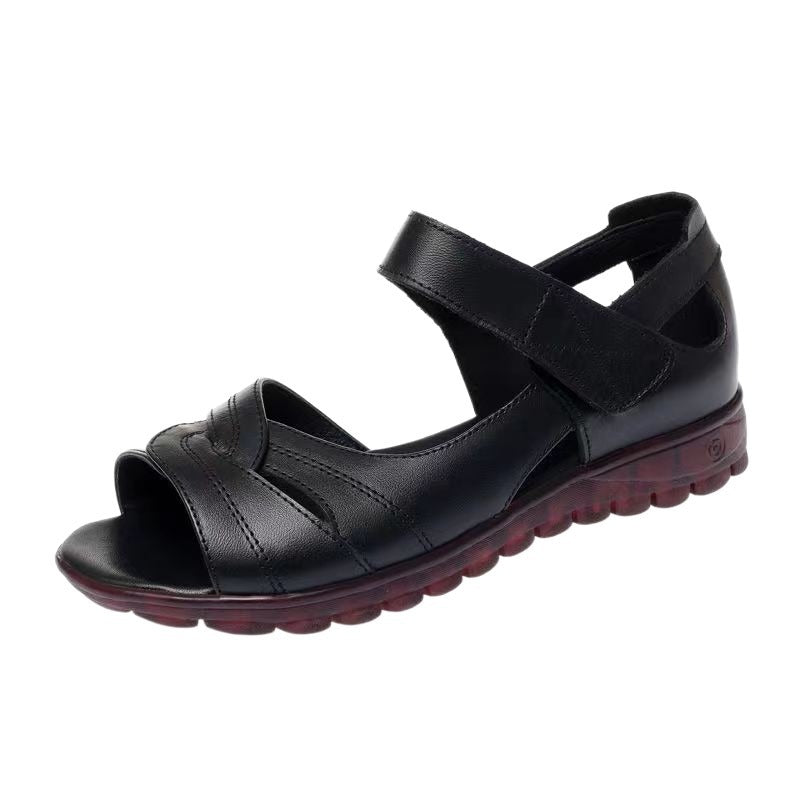 Damen Sandalen Riemchen Atmungsaktiv Weich