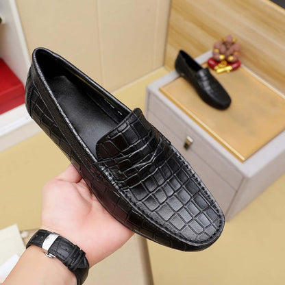 Herren Mokassin aus Krokodilleder Elegantes Design