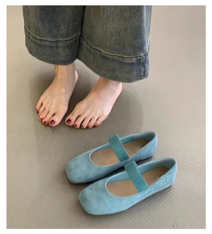 Damen Ballerinas Weich Komfort Schuhe Bequem