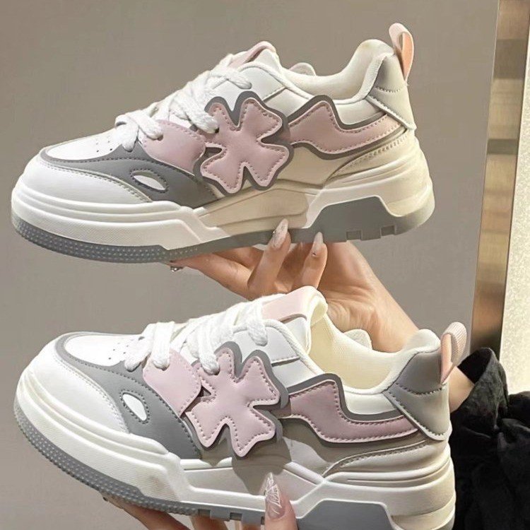 Damen Sneaker Sportlich Flexibel Weiss