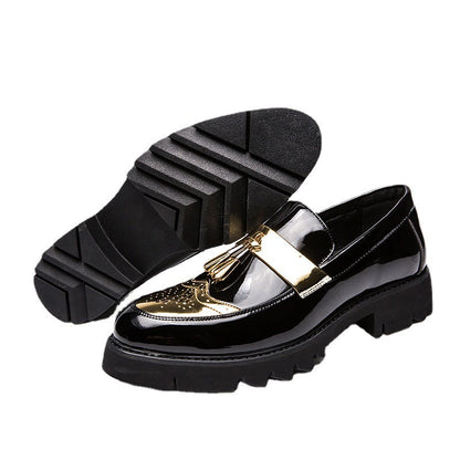 Damen Mokassins Elegante Quasten Glänzend