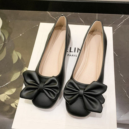 Damen Ballerinas Elegante Schleifen Schnürsenkel Schuhe