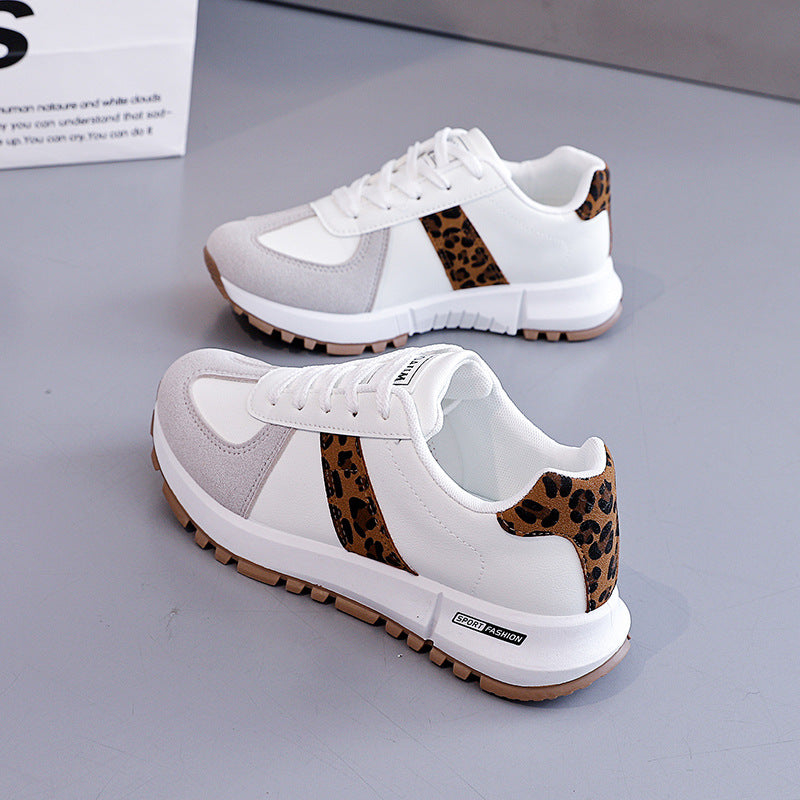 Damen Sneaker Sportlich Tiermuster