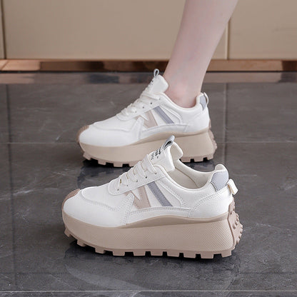 Damen Plateau Sneaker Hoch Modern