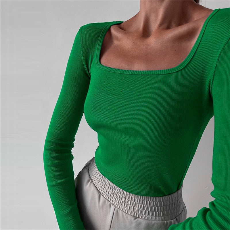 Damen Langarmoberteil Rippstruktur Trendy