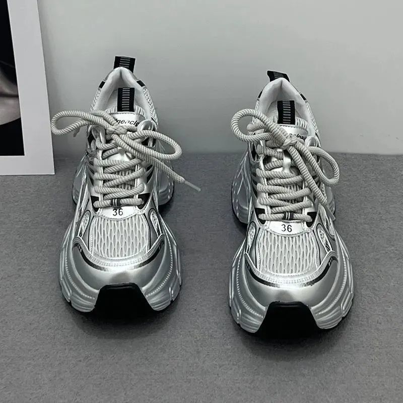 Damen Sneaker Chunky Atmungsaktives Netzwerk Leicht