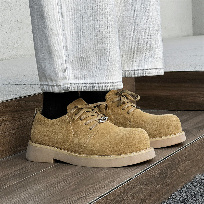 Damen Schnürschuhe Weiches Veloursleder Bequem