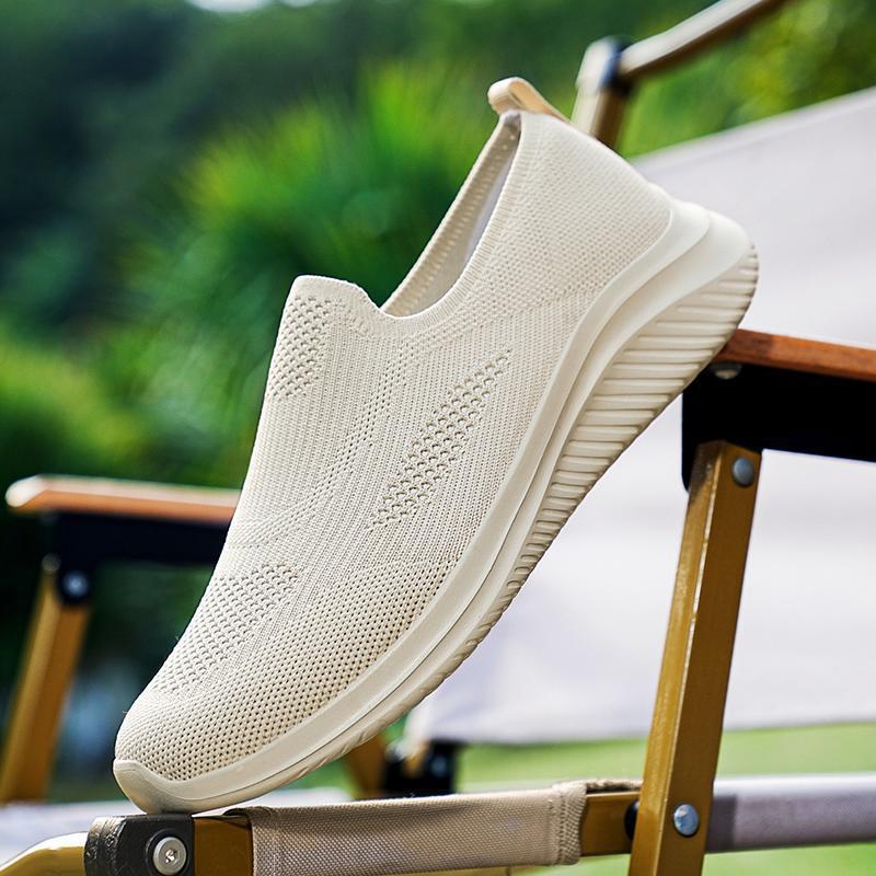Damen Sneaker Atmungsaktive Slip-On Schuhe
