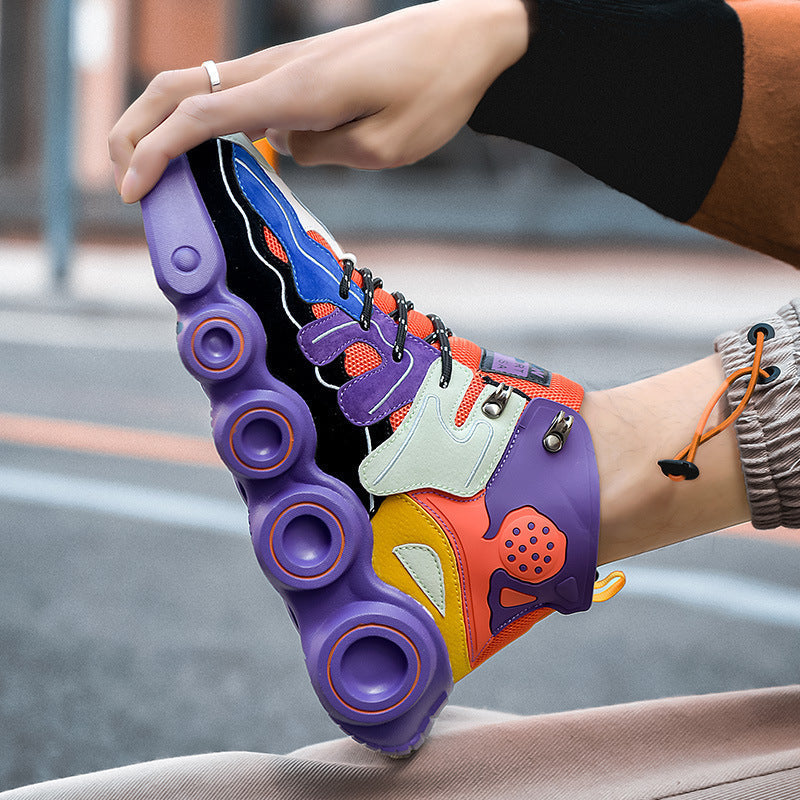 Damen High- Sneaker Sportlich Bunt
