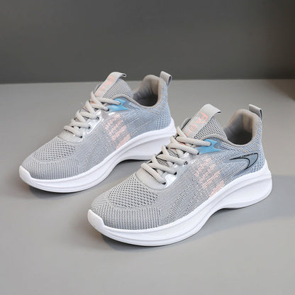 Damen Sneaker Atmungsaktives Material Mit Dämpfung