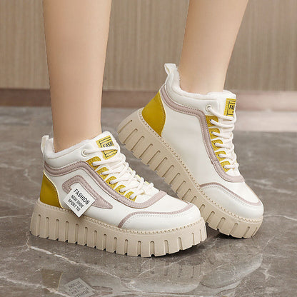 Damen High- Sneaker Atmungsaktives Mesh Komfort-Sohle
