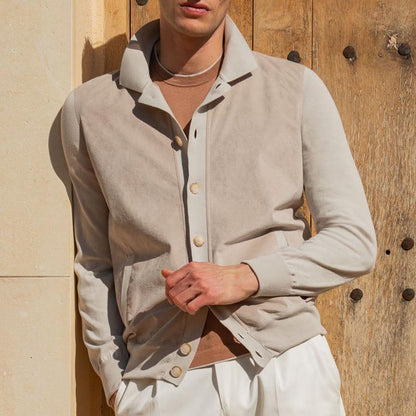 Herren Jacke Modern Praktische Taschen
