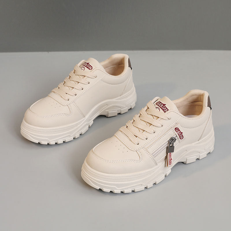 Damen Chunky Sneaker Rutschfest Reißverschluss