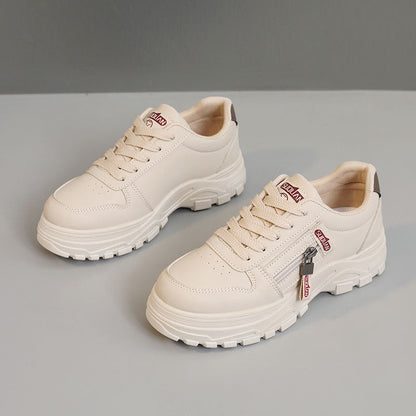 Damen Chunky Sneaker Rutschfest Reißverschluss